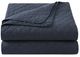 HiEnd Accents Cotton Comfort 3-Piece Navy King Bedding Bundle-2