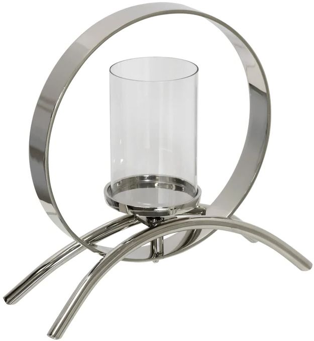 Stylecraft Nickle Plated 14" Candle Holder-0