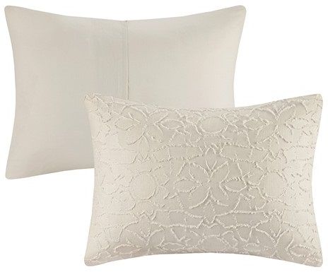 Olliix by Madison Park Florence 4 Pieces Light Taupe Full/Queen Cotton Comforter Set-1