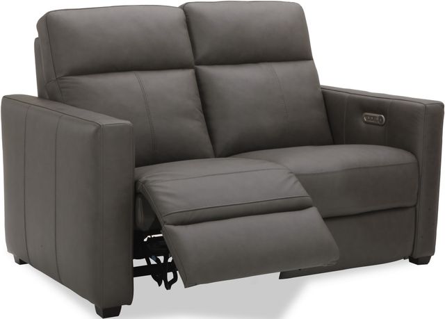 Flexsteel® Broadway Shale Power Reclining Loveseat with Power Headrests-2