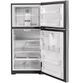 GE® 33" 21.9 Cu. Ft. Fingerprint Resistant Stainless Steel Top Freezer Refrigerator-2