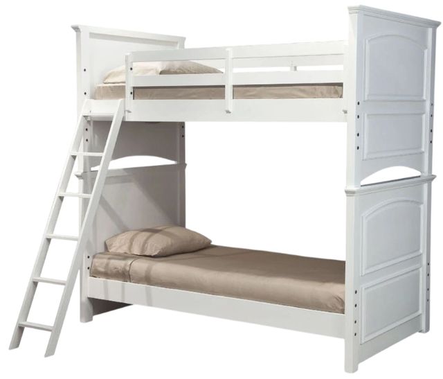 Legacy Kids Teen Madison Natural White Youth Twin/Twin Bunk Bed-0