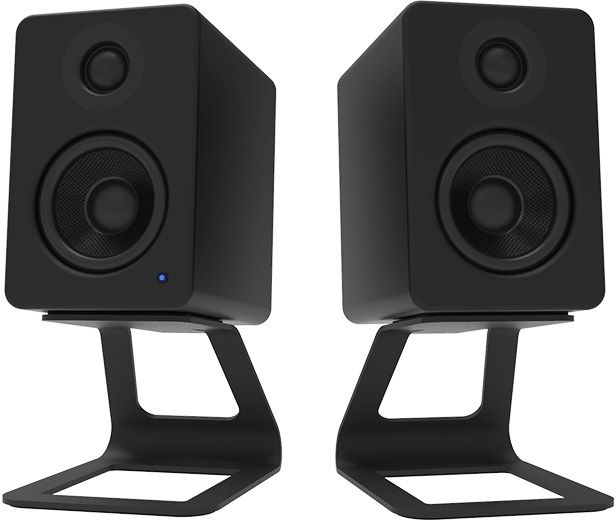 Kanto Black Desktop Speaker Stand Pair-1