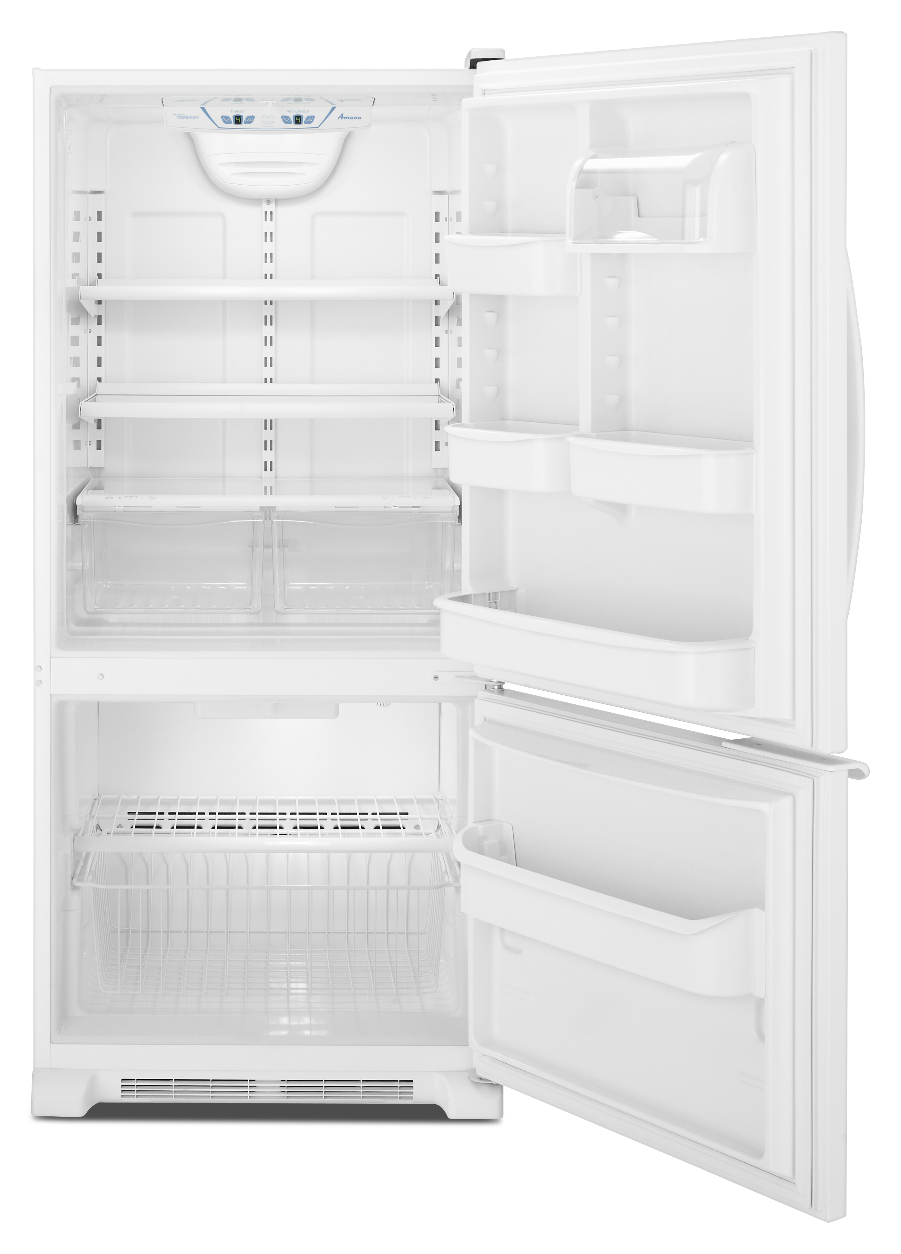 Amana® 18.7 Cu. Ft. White Bottom Freezer Refrigerator
