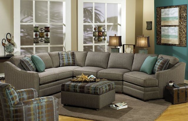 Craftmaster® Customizable F9 Loose Cushion Sectional-1