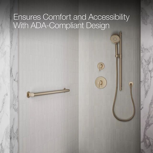 KOHLER® Components™ Vibrant Brushed Bronze 36" Grab Bar-3