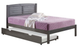 Donco Kids Antique Grey Full Louver Bed With Trundle Bed-0