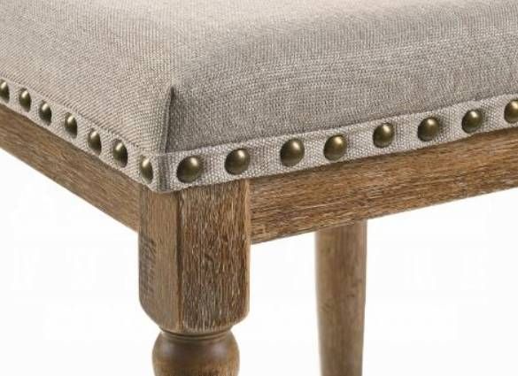 ACME Furniture Farsiris 2-Piece Beige/Weathered Oak Counter Stool Set-3