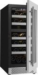 CAVAVIN Vinoa 15" Stainless Steel Freestanding Wine Cooler-2