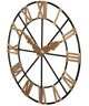 A & B Home Gustav Black/Gold Oversized Wall Clock-1