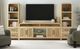 Elements International Ridgemont 3-Piece Natural Entertainment Unit with 82" TV Console-1