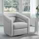 Armen Living Desi Gray Swivel Accent Chair-1