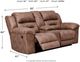 Signature Design by Ashley® Stoneland Fossil Double Reclining Loveseat with Console-3