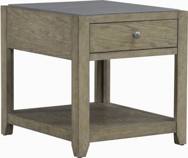 Liberty Furniture Millstone 3-Piece Gray/Nutmeg Occasional Table Set-4
