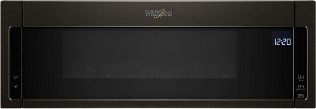 Whirlpool® 1.1 Cu. Ft. Black Stainless Over The Range Microwave-0
