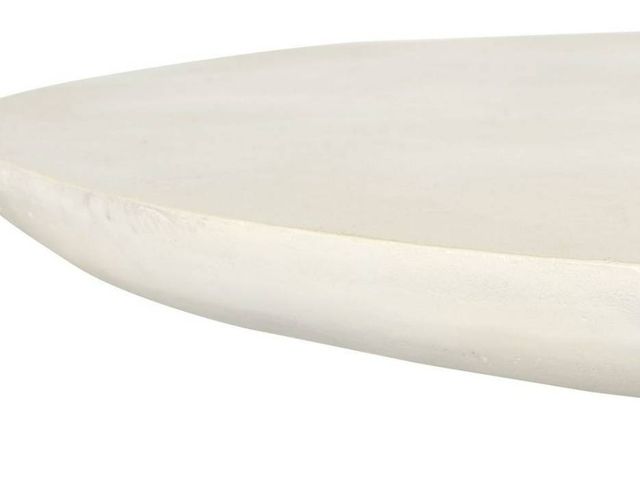 Uttermost® Madrone Warm White Aluminum Indoor-Outdoor Dining Table-4
