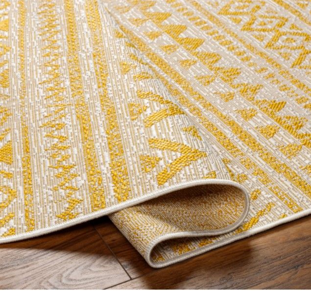 Surya Eagean Yellow 4'x6' Area Rug-2