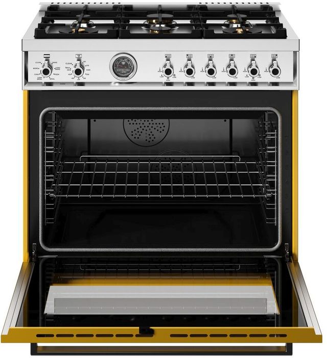 Bertazzoni Professional Series 36" Giallo Pro Style Dual Fuel Range-1