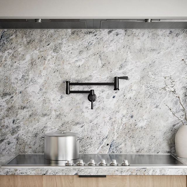 KOHLER® Matte Black Wall-Mount Pot Filler-4