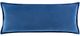 Surya Cotton Velvet Navy 12"x30" Toss Pillow with Down Insert-0