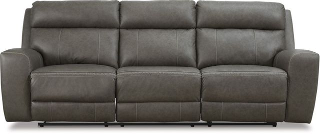 Signature Design by Ashley® Roman Smoke Power Reclining Sofa-3