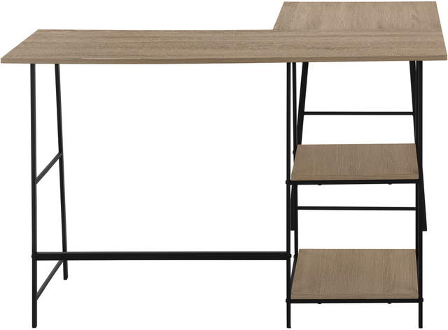 Monarch Specialties Inc. Black/Dark Taupe Corner Computer Desk-2