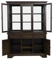 Mazin Furniture Reid Dark Cherry Buffet & Hutch-2