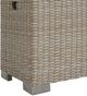 Elements International Ollie Tan Aluminum Outdoor Accent Table with Cooler Box-3
