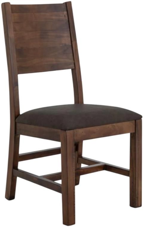 International Furniture Direct Parota Brown Side Chair-0