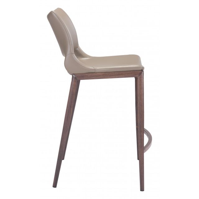 Zuo® Modern Ace Gray/Walnut Counter Chair-1