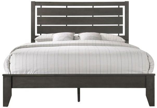 Crown Mark Evan Grey Queen Sleigh Bed-0