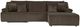 Signature Design by Ashley® Top Tier 3-Piece Chocolate Manual Reclining Right-Arm Facing Sectional and Chaise-2