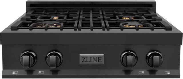 ZLINE 30" Black Stainless Steel Gas Rangetop-0