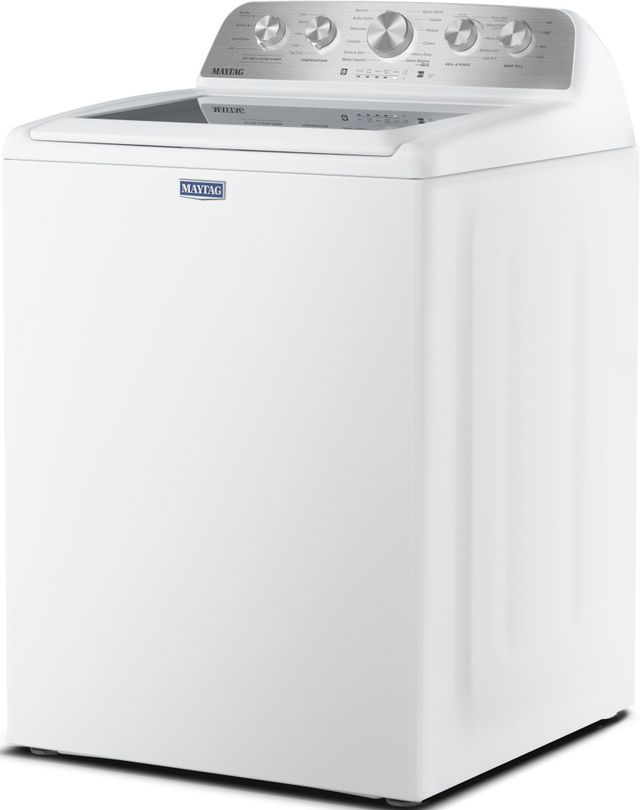 Maytag® 4.7 Cu. Ft. White Agitator Top Load Washer with Extra Power and Pet Pro Option-2