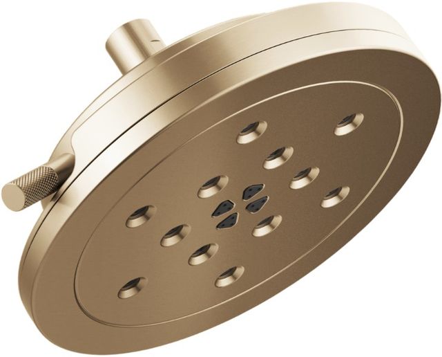 Brizo Litze® Brilliance® Luxe Gold® 8” H2Okinetic® Round Multi-Function Wall Mount Showerhead-0