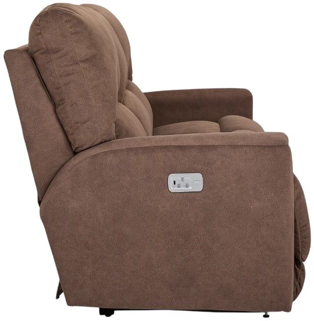La-Z-Boy® Cassian Tawny Power Reclining Sofa with Headrest and Lumbar-3