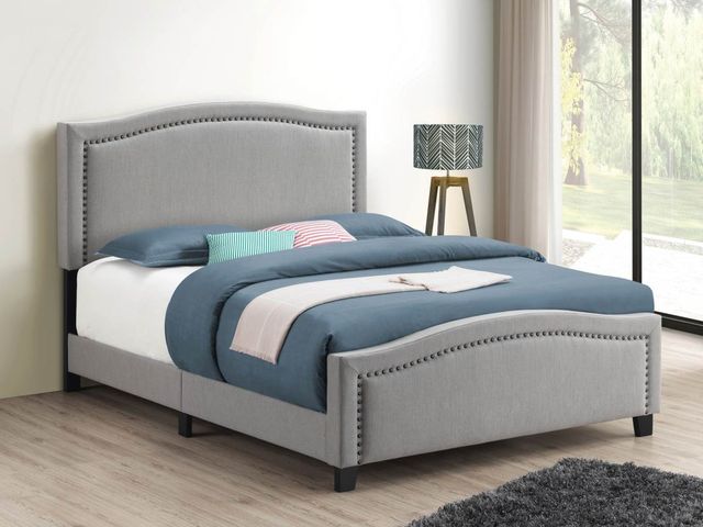 Coaster® Hamden Mineral Queen Upholstered Panel Bed-2