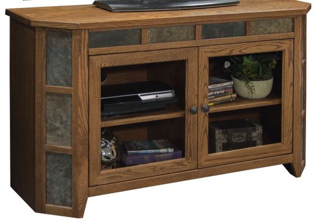 Legends Home Oak Creek 51" Angled TV Cart-0