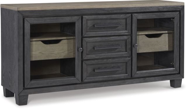 Signature Design by Ashley® Foyland Black/Brown Dining Server-0
