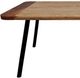 Coaster® Maverick Natural Mango Dining Table with Black Metal Legs-1