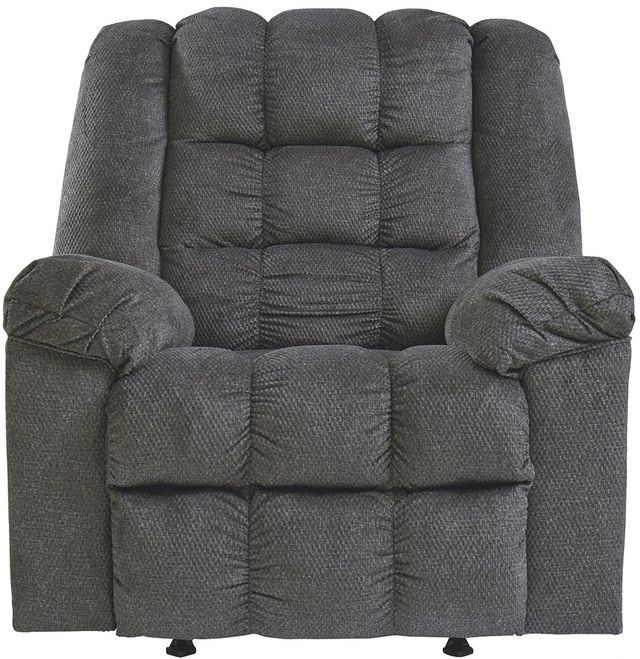 Signature Design by Ashley® Drakestone Charcoal Massage Rocker Recliner-1