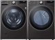 LG Black Stainless Steel Front Load Washer & Gas Dryer Laundry Pair-0