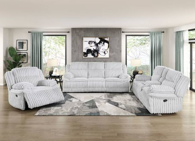 Homelegance® Goodland Gray Manual Glider Recliner-1