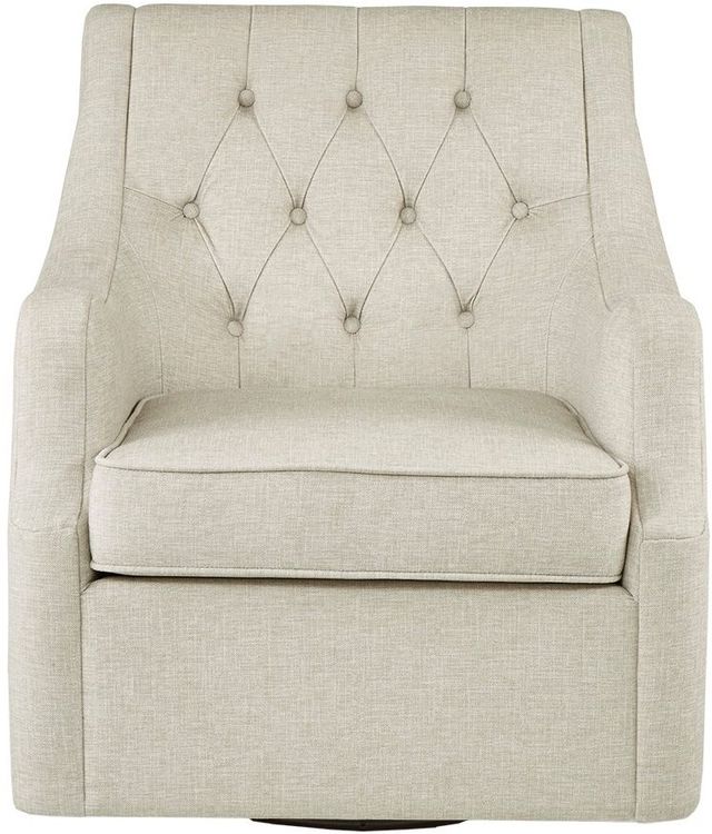 Olliix by Madison Park Tan Qwen Swivel Chair-0