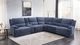 Blue 6 Piece Power Sectional-1