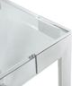 Meridian Furniture Casper Rich Chrome 60" Dining Table-3