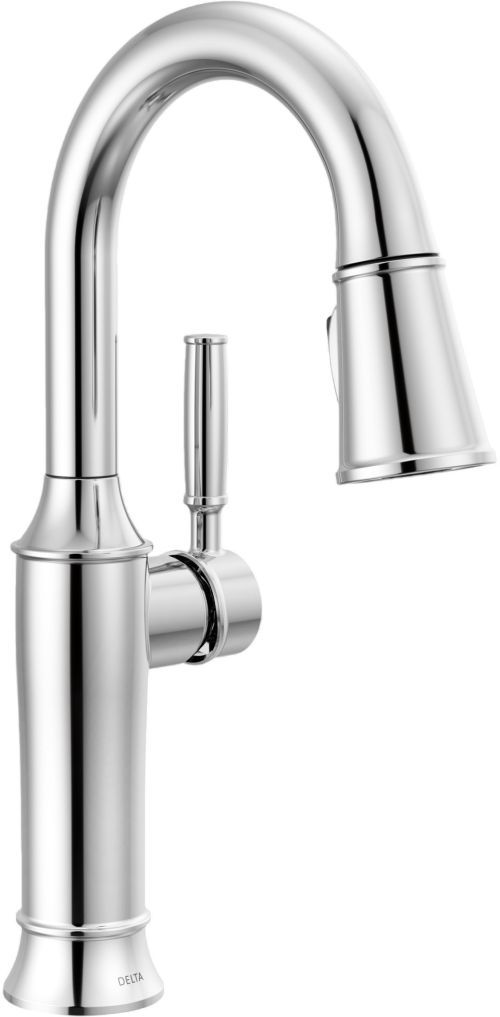 Delta Renaldi® Lumicoat® Chrome Single Handle Bar/Prep Faucet-0