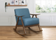 Mazin Furniture Waithe Blue Upholstered Rocking Chair-4