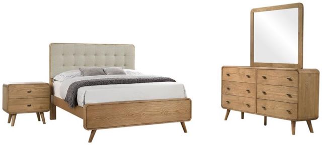 Coaster® Robyn 4-Piece Cool Beige/Light Ash Queen Bedroom Set-0
