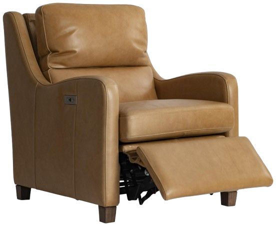 Bernhardt Dillon Bernhardt Living Brown 31" Leather Power Recliner-1